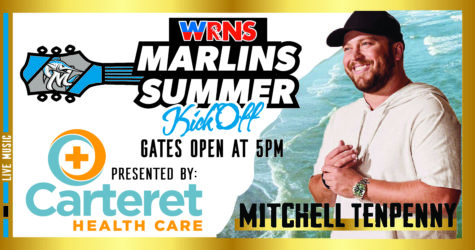 Carteret Health Care to Present WRNS Summer Kick Off Show featuring Mitchell Tenpenny